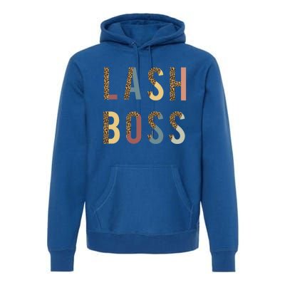 Lash Babe Boss Hustler Artist Tech Eyelash Extention Leopard Gift Premium Hoodie