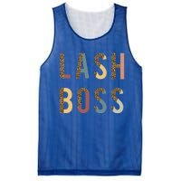 Lash Babe Boss Hustler Artist Tech Eyelash Extention Leopard Gift Mesh Reversible Basketball Jersey Tank