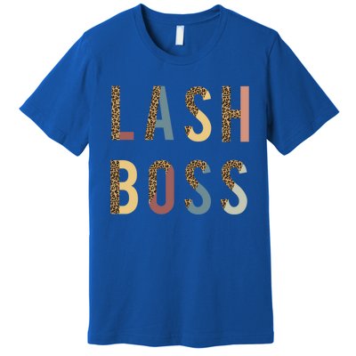 Lash Babe Boss Hustler Artist Tech Eyelash Extention Leopard Gift Premium T-Shirt