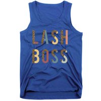 Lash Babe Boss Hustler Artist Tech Eyelash Extention Leopard Gift Tank Top