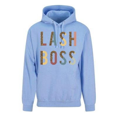 Lash Babe Boss Hustler Artist Tech Eyelash Extention Leopard Gift Unisex Surf Hoodie