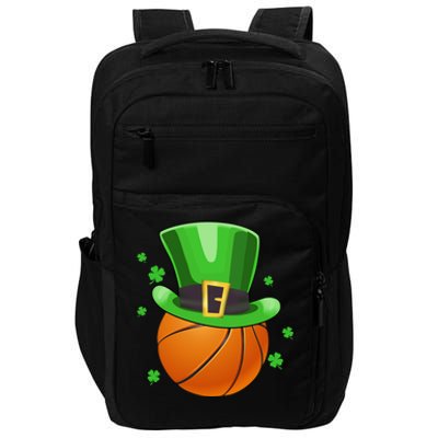 Leprechaun Basketball Ball Gift St Patricks Day Cool Gift Impact Tech Backpack