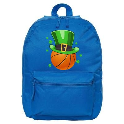 Leprechaun Basketball Ball Gift St Patricks Day Cool Gift 16 in Basic Backpack