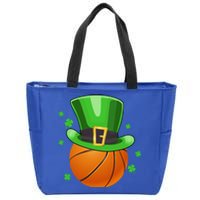 Leprechaun Basketball Ball Gift St Patricks Day Cool Gift Zip Tote Bag