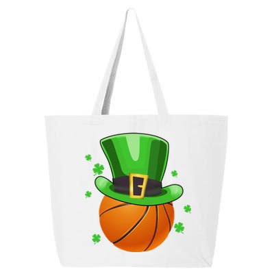 Leprechaun Basketball Ball Gift St Patricks Day Cool Gift 25L Jumbo Tote