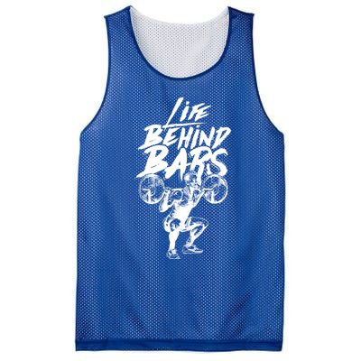 Life Behind Bars Gift Workout Lifting And Bodybuilding Cool Gift Mesh Reversible Basketball Jersey Tank