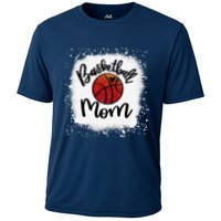 Leopard Bleached Basketball Mom Game Day Gift Cooling Performance Crew T-Shirt