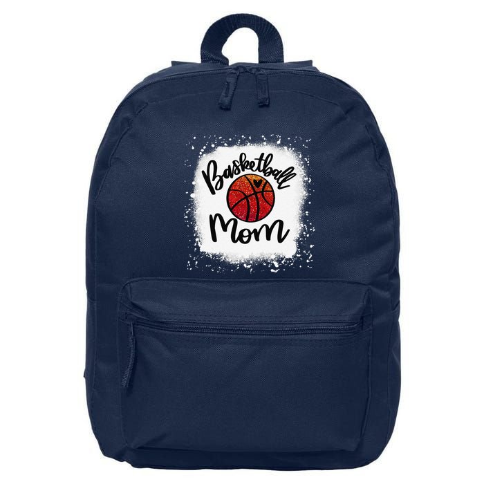 Leopard Bleached Basketball Mom Game Day Gift 16 in Basic Backpack