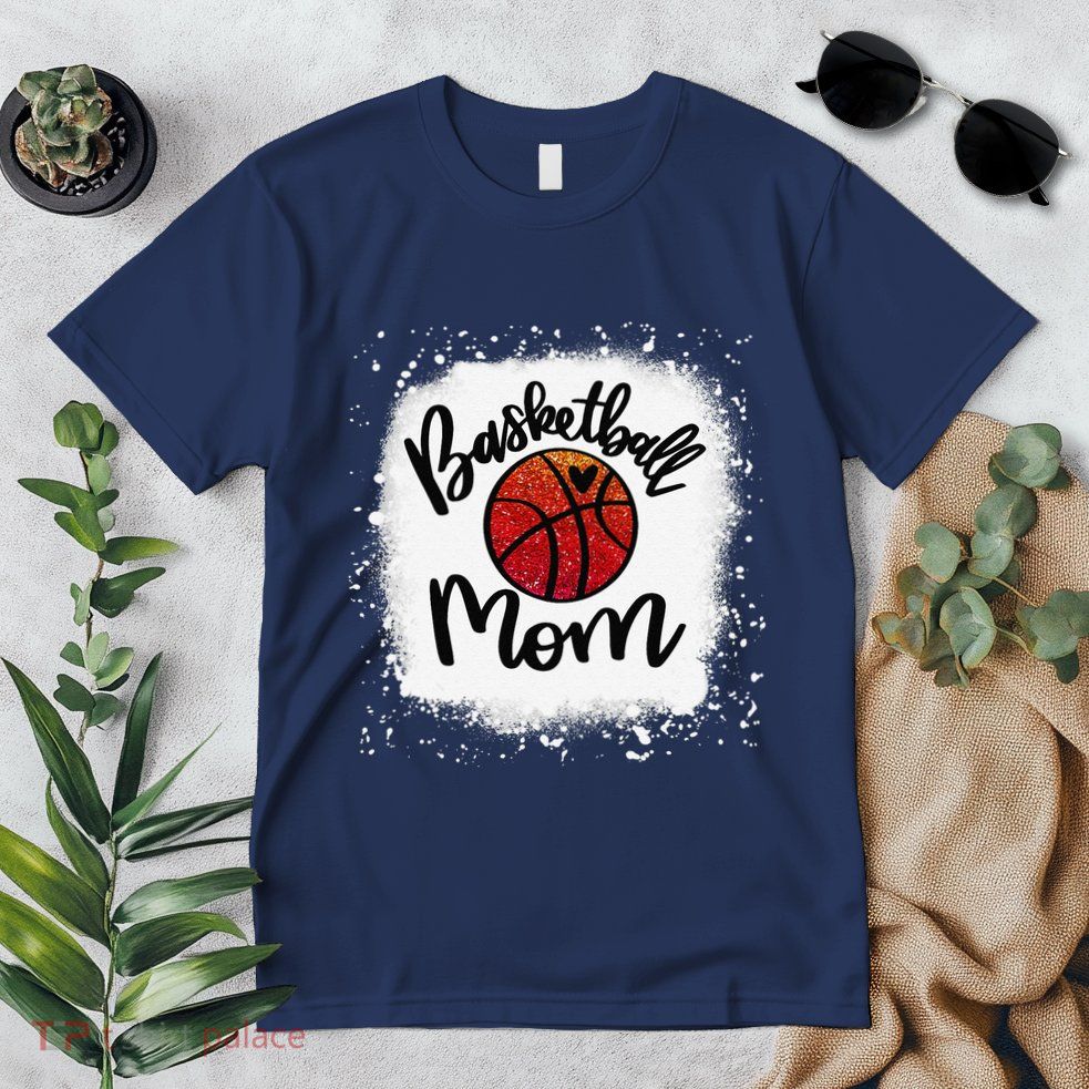 Leopard Bleached Basketball Mom Game Day Gift Premium T-Shirt