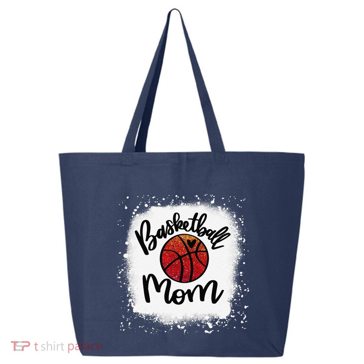 Leopard Bleached Basketball Mom Game Day Gift 25L Jumbo Tote