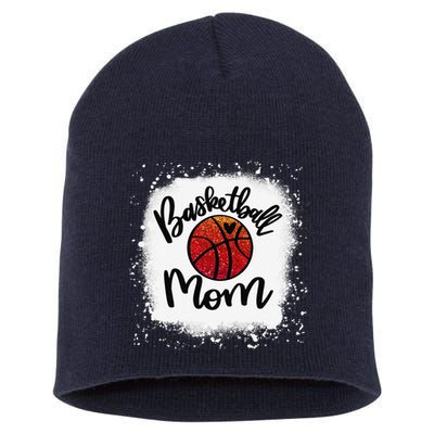 Leopard Bleached Basketball Mom Game Day Gift Short Acrylic Beanie