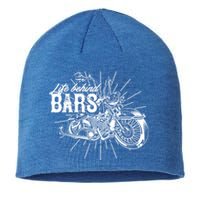 Life Behind Bars Ape Hangers Motorcycle Vintage Distressed Gift Sustainable Beanie