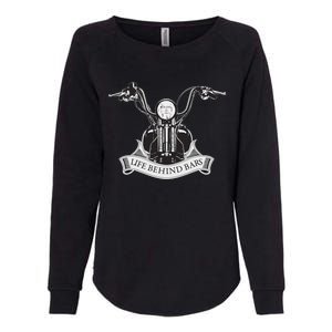 Life Behind Bars Softail Bikes Womens California Wash Sweatshirt