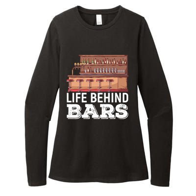 Life Behind Bars Bartender Alcohol Gift Womens CVC Long Sleeve Shirt