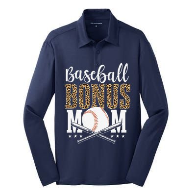 Leopard Baseball Bonus Mom Stepmother MotherS Day Silk Touch Performance Long Sleeve Polo