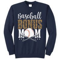 Leopard Baseball Bonus Mom Stepmother MotherS Day Tall Sweatshirt