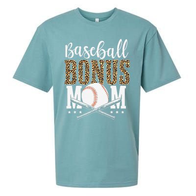 Leopard Baseball Bonus Mom Stepmother MotherS Day Sueded Cloud Jersey T-Shirt