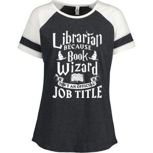 Librarian Bcs Book Wizard Isnt A Job Title Library Enza Ladies Jersey Colorblock Tee