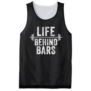 LIfe Behind Bars Weight Lifting Gym Workout Bodybuilding Mesh Reversible Basketball Jersey Tank