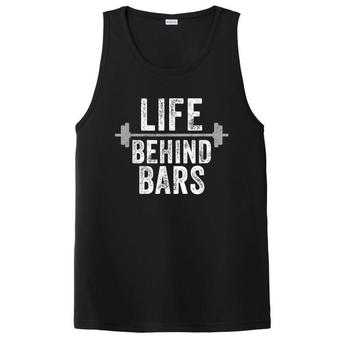 LIfe Behind Bars Weight Lifting Gym Workout Bodybuilding PosiCharge Competitor Tank