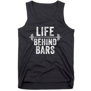 LIfe Behind Bars Weight Lifting Gym Workout Bodybuilding Tank Top