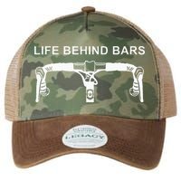 LIFE BEHIND BARS Funny Cycling Biking Legacy Tie Dye Trucker Hat
