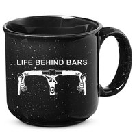 LIFE BEHIND BARS Funny Cycling Biking 15oz Campfire Ceramic Mug