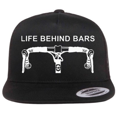 LIFE BEHIND BARS Funny Cycling Biking Flatbill Hat