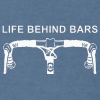 LIFE BEHIND BARS Funny Cycling Biking Garment-Dyed Sweatshirt