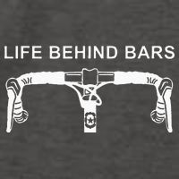 LIFE BEHIND BARS Funny Cycling Biking Vector Backpack