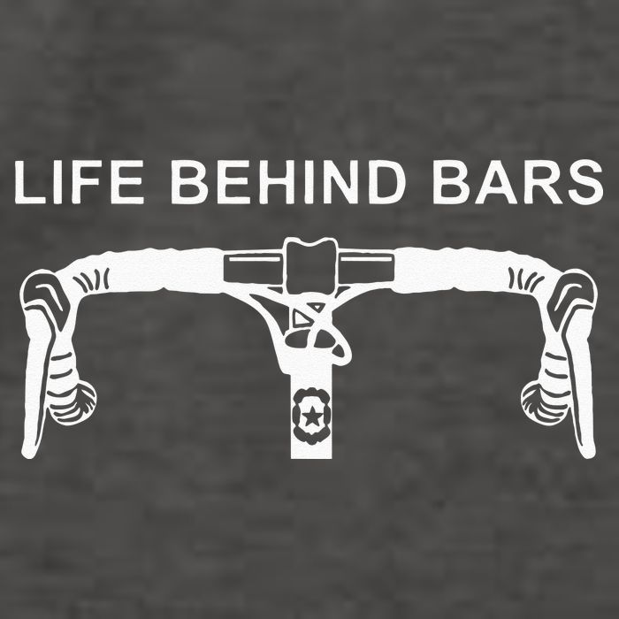 LIFE BEHIND BARS Funny Cycling Biking Vector Backpack