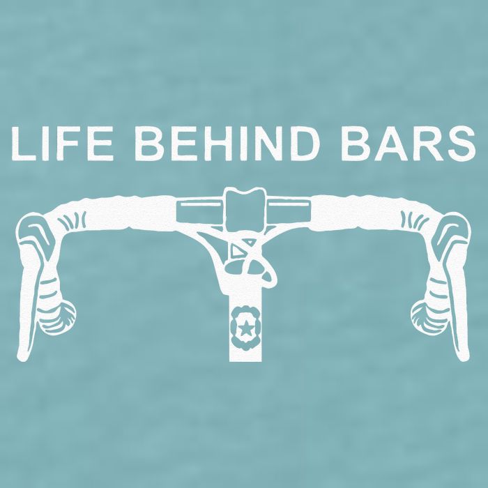 LIFE BEHIND BARS Funny Cycling Biking Sueded Cloud Jersey T-Shirt