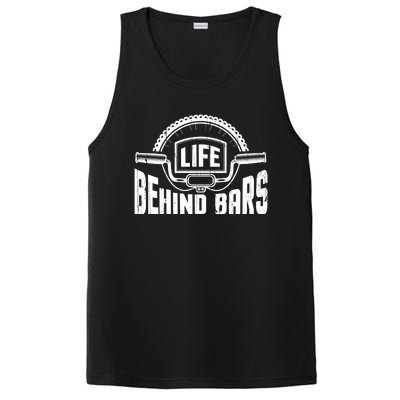 Life Behind Bars Bicycle Funny Cycling Biker Funny Gift PosiCharge Competitor Tank