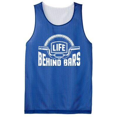 Life Behind Bars Bicycle Funny Cycling Biker Funny Gift Mesh Reversible Basketball Jersey Tank