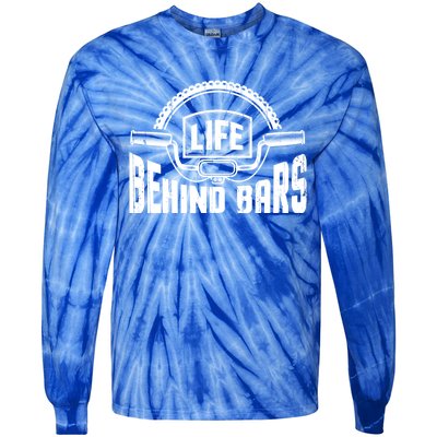 Life Behind Bars Bicycle Funny Cycling Biker Funny Gift Tie-Dye Long Sleeve Shirt