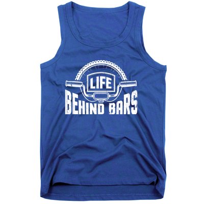 Life Behind Bars Bicycle Funny Cycling Biker Funny Gift Tank Top