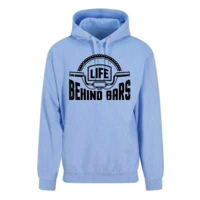 Life Behind Bars Bicycle Funny Cycling Biker Funny Gift Unisex Surf Hoodie