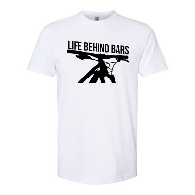 Life Behind Bars Bike Downhill Mtb Mountainbike Great Gift Softstyle® CVC T-Shirt