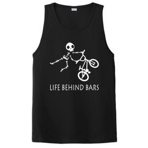 Life Behind Bars Bike Skeleton Bmx Biker Bicycle Rider Gift PosiCharge Competitor Tank