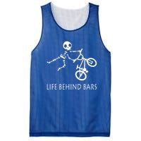 Life Behind Bars Bike Skeleton Bmx Biker Bicycle Rider Gift Mesh Reversible Basketball Jersey Tank