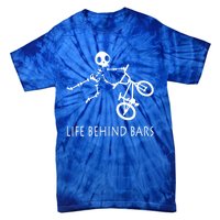 Life Behind Bars Bike Skeleton Bmx Biker Bicycle Rider Gift Tie-Dye T-Shirt