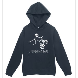 Life Behind Bars Bike Skeleton Bmx Biker Bicycle Rider Gift Urban Pullover Hoodie