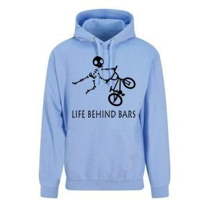 Life Behind Bars Bike Skeleton Bmx Biker Bicycle Rider Gift Unisex Surf Hoodie