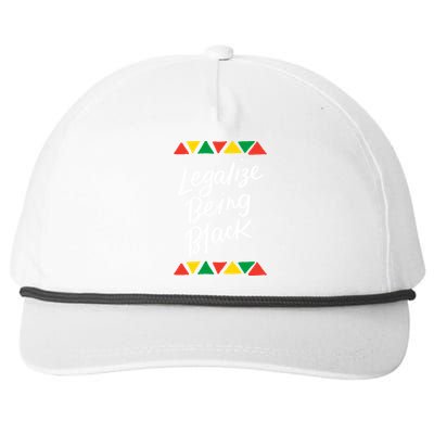 Legalize Being Black African American History Month Blm Cute Gift Snapback Five-Panel Rope Hat