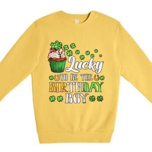 Lucky Birthday Boy Premium Crewneck Sweatshirt