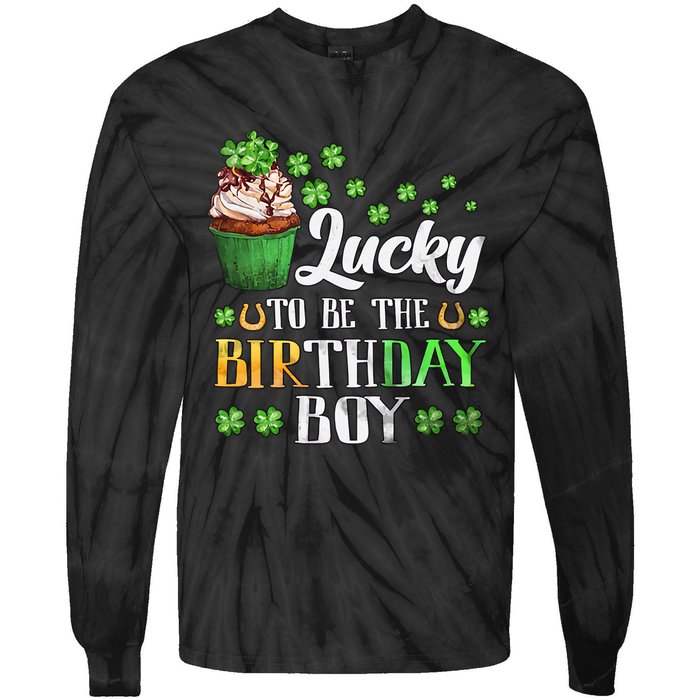 Lucky Birthday Boy Tie-Dye Long Sleeve Shirt