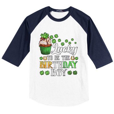 Lucky Birthday Boy Baseball Sleeve Shirt