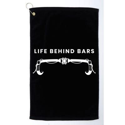 Life Behind Bars Biking Cycling Bicycle Cyclist Gift Golf Towel