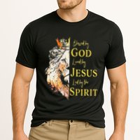 Lion Blessed By God Loved By Jesus Led Buy The Spirit Cooling Performance Crew T-Shirt