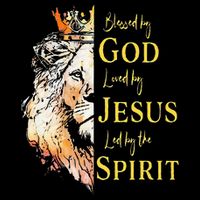 Lion Blessed By God Loved By Jesus Led Buy The Spirit Magnet